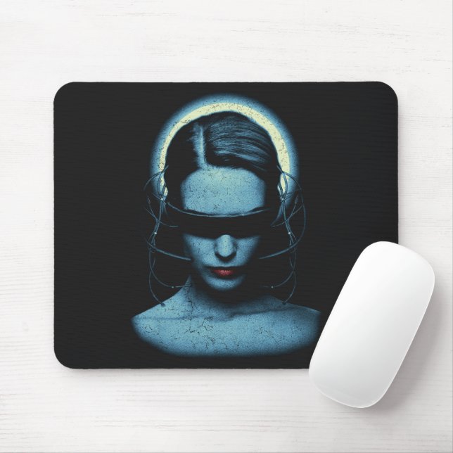 Technoir - Sci-fi Streetwear Desgin Mousepad (Mit Mouse)