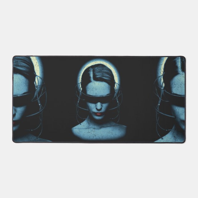 Technoir - Sci-fi Streetwear Desgin Schreibtischunterlage (Vorderseite)