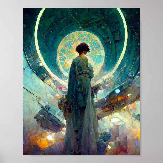 Technokrat Altar 4 Science Fiction Art Poster (Vorne)