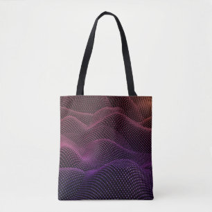 Technologie Geometrie schwarzer Hintergrund. 3D-Il Tasche