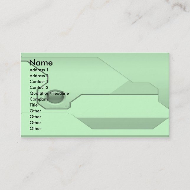 Technologie-Geschäft-Karte Visitenkarte (Vorderseite)