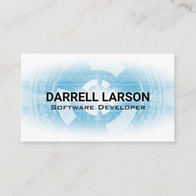 Technologie-Hintergrund | Circuit Business Card Visitenkarte (Vorderseite)