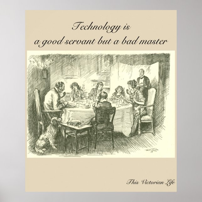 Technologie ist ein guter Diener, aber ein schlech Poster (Vorne)