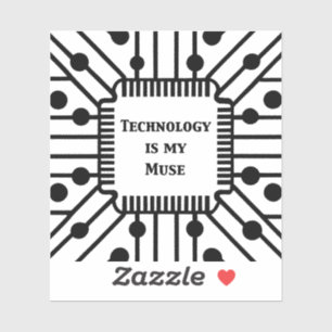 Technologie ist meine Muse Aufkleber