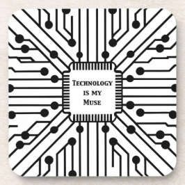 Technologie ist meine Muse Getränkeuntersetzer