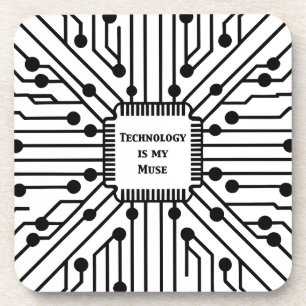 Technologie ist meine Muse Getränkeuntersetzer
