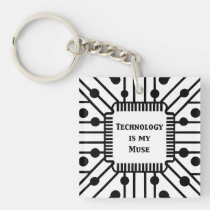 Technologie ist meine Muse Schlüsselanhänger