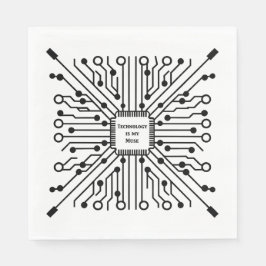 Technologie ist meine Muse Serviette