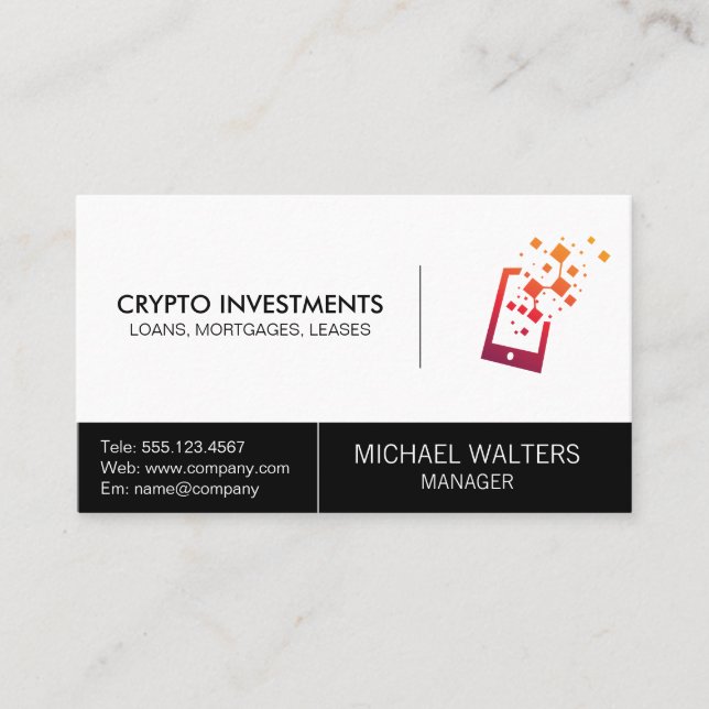 Technologie-Logo Visitenkarte (Vorderseite)