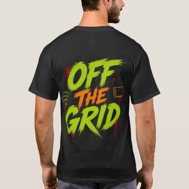 Technologie und Remote-Arbeit T-Shirt (Rückseite)