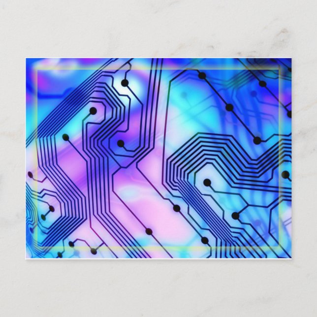 Technologischer Tempest Postkarte (Vorderseite)