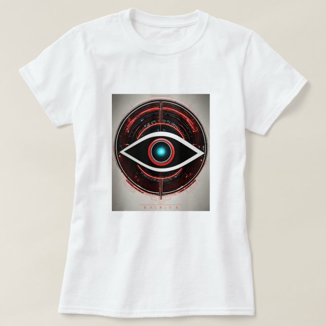 Technologisches Auge - futuristischer grafischer T T-Shirt (Design vorne)