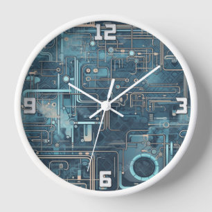 Technologisches Design Uhr