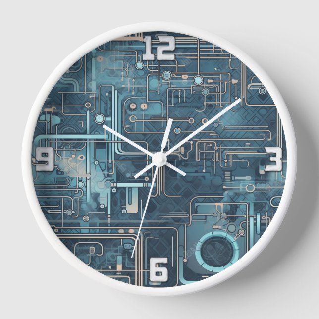 Technologisches Design Uhr (Vorderseite)