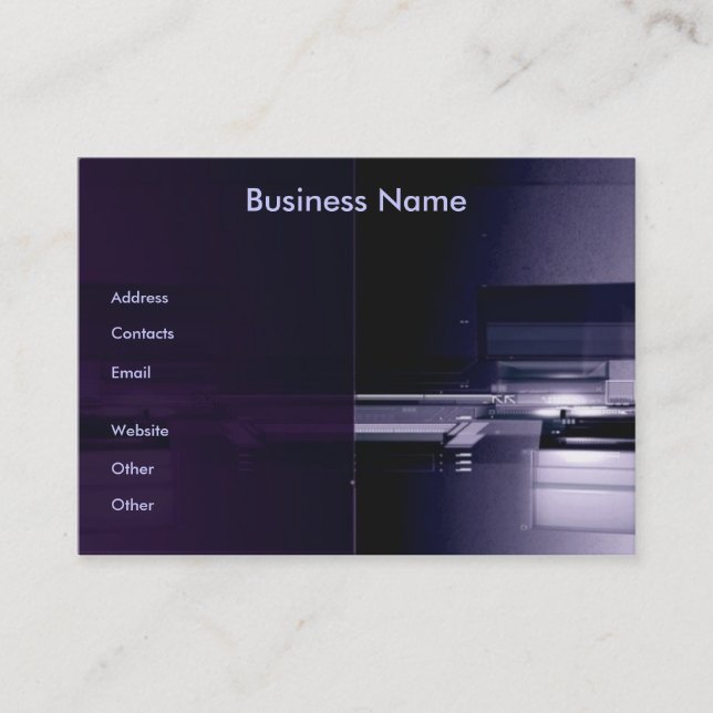 Technology Business Card Visitenkarte (Vorderseite)