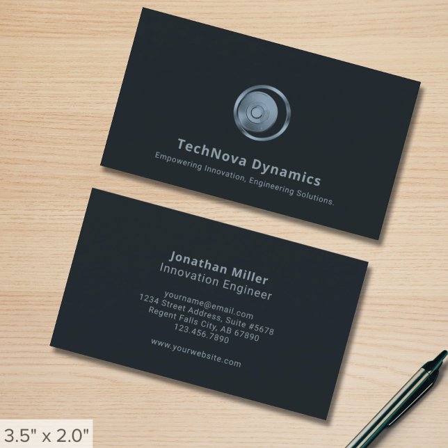 Technology Business Cards Visitenkarte (Von Creator hochgeladen)