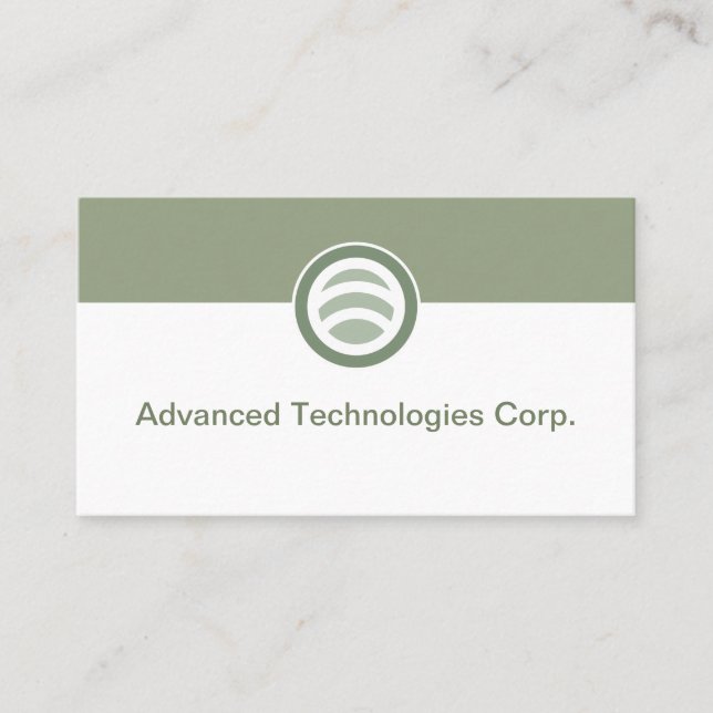 Technology Logo Business Cards Design Visitenkarte (Vorderseite)