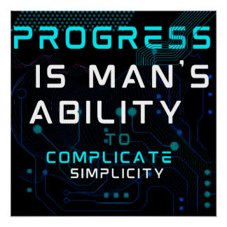 technology tech Progress Poster