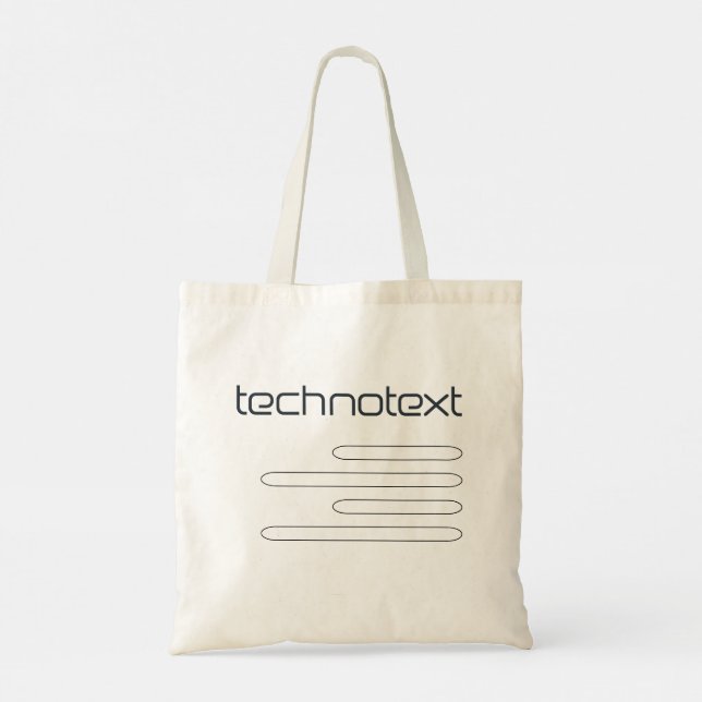 Technotext Tote Bag Tragetasche (Rückseite)
