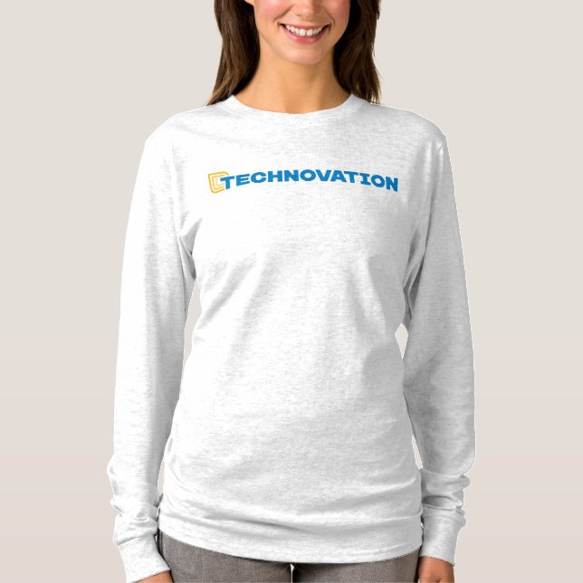 Technovation Logo Shirt für Frauen mit langen Schl (Vorderseite)