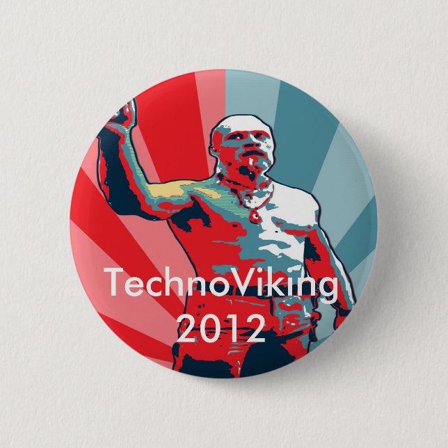 TechnoViking 2012 Button (Vorderseite)