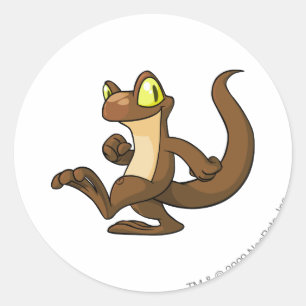 Techo Brown Runder Aufkleber