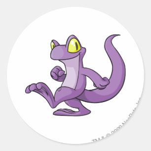 Techo Lila Runder Aufkleber