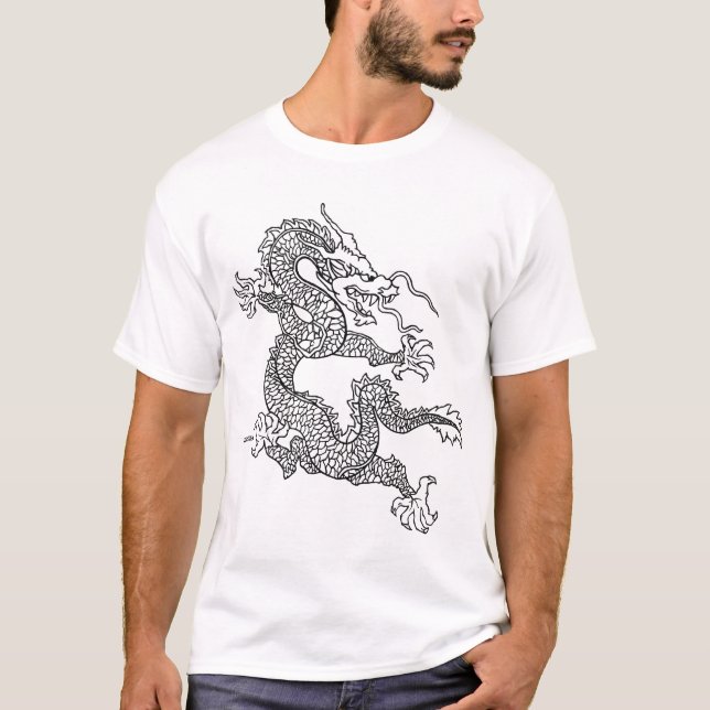 Techstyles Drachet-stück T-Shirt (Vorderseite)