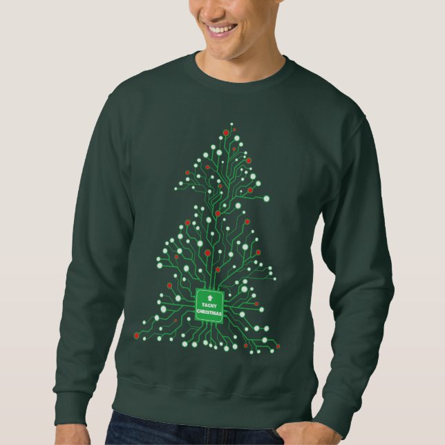 Techy Ugly Style Funny Christmas Sweatshirt (Vorderseite)
