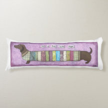 Teckel dans un chandail - coussin drôle de Doxie