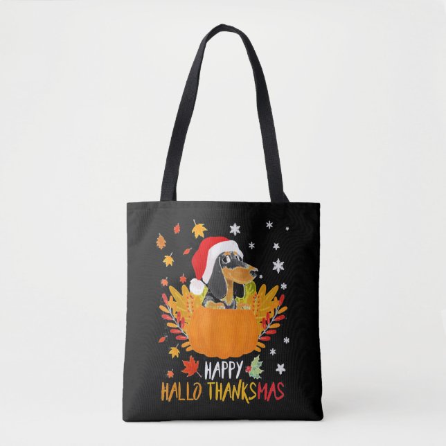 Teckel Halloween Thanksgiving Halloween Tasche (Vorderseite)