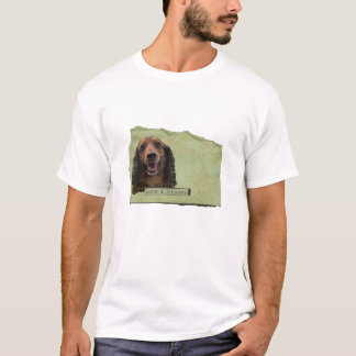 Teckle/Dackel in den Grüntönen T-Shirt
