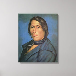 Tecumseh (1768-1813) (Öl auf Leinwand) Leinwanddruck