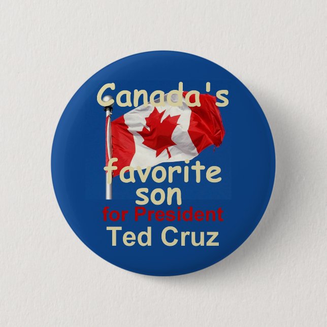 Ted CRUZ 2016 Knopf Button (Vorderseite)