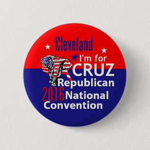 Ted CRUZ 2016 Knopf Button
