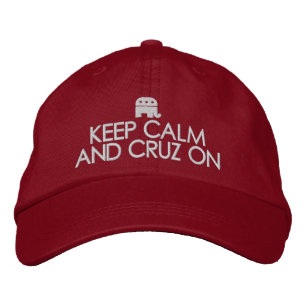 Ted Cruz 2024 - Behalt Calm und Cruz on Bestickte Kappe