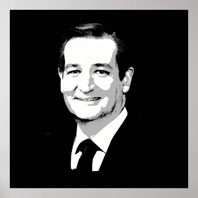 Ted Cruz Face Poster (Vorne)