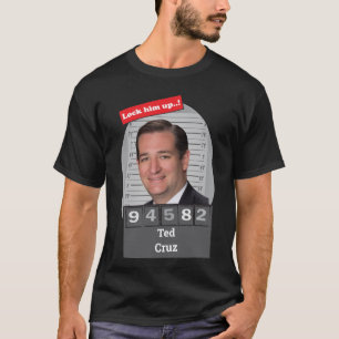 TED CRUZ 🤣 Funny Mugshot Novelty Fun lockt ihn au T-Shirt
