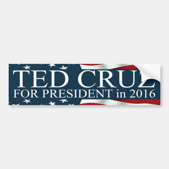 Ted Cruz für Präsident 2016 Autoaufkleber (Vorne)