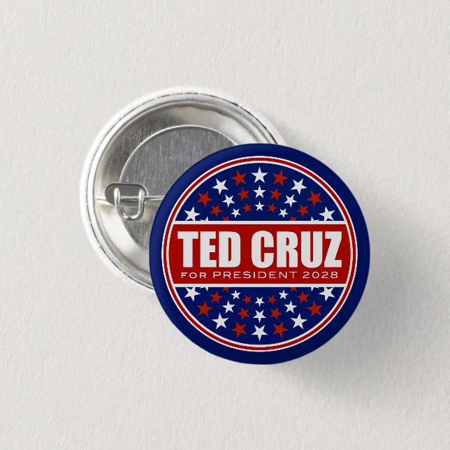Ted Cruz für Präsident 2028 Button (Vorne & Hinten)