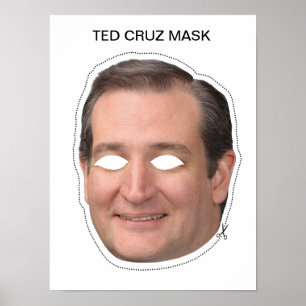 Ted Cruz Maske Poster