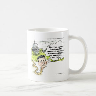 Ted Cruz schleicht sich aus dem Kongress lustig da Kaffeetasse