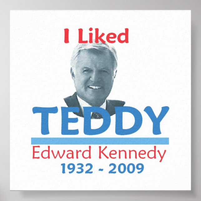 Ted Kennedy I LIKED TEDDY Poster (Vorne)