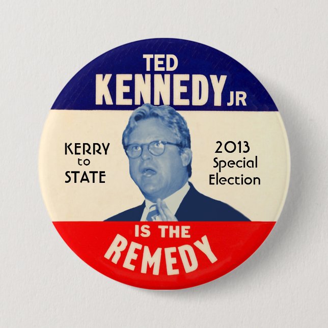 Ted Kennedy, jr. für USsenator 2013 Button (Vorderseite)