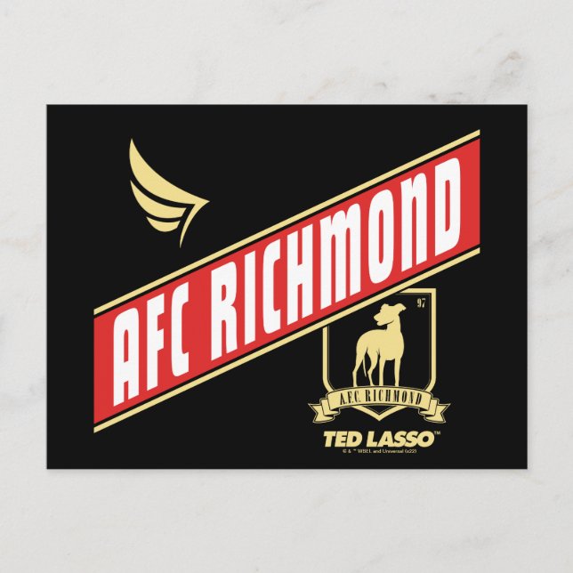 Ted Lasso | AFC Richmond Athletic Banner Postkarte (Vorderseite)