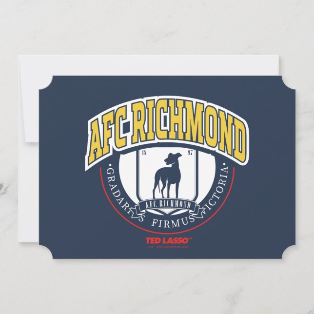 Ted Lasso | AFC Richmond Athletic Circle Abzeichen Mitteilungskarte (Vorderseite)