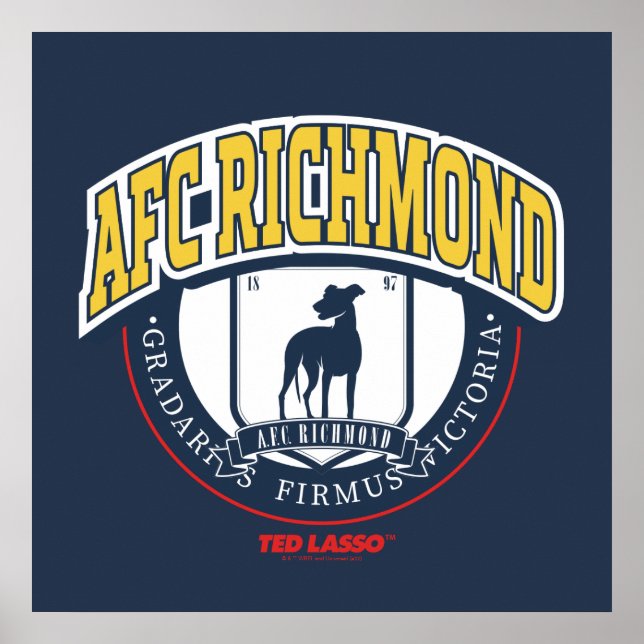 Ted Lasso | AFC Richmond Athletic Circle Abzeichen Poster (Vorne)