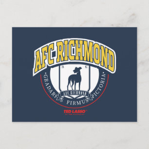 Ted Lasso   AFC Richmond Athletic Circle Badge Postkarte
