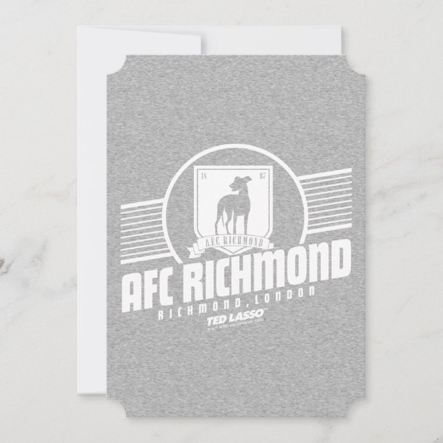 Ted Lasso | AFC Richmond Athletic Stripe Graphic Mitteilungskarte (Vorderseite)