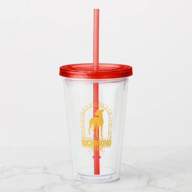 Ted Lasso | AFC Richmond Gold Arted Logo Acryltrinkbecher (Vorderseite)